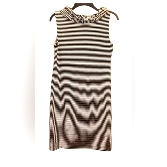 TALBOTS 🌻Sleeveless Black and White Striped Dress - Picture 8 of 8